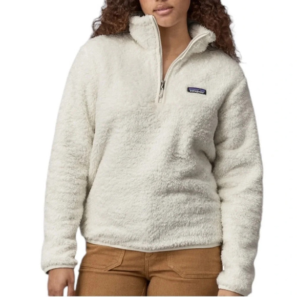 Patagonia Sweaters - Patagonia Birch White Los Gatos 1/4-Zip Fleece Pullover Size S